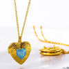 Wholesale Jewelry Retro Style Heart Shape Copper Pendant Ochain Necklace With Electroplating
