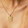 Wholesale Jewelry Retro Style Heart Titanium Steel Stainless Steel Geometric Electroplated Necklace For Women