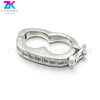 Wholesale Jewelry Retro Style Peanut Copper Electroplated Buckle Jewelry Accessories Connector