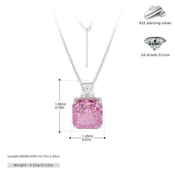 Wholesale Jewelry Retro Style Square 925 Sterling Silver Geometric Electroplated Jewelry Set For Women