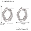 Wholesale Jewelry Retro Style 316L Stainless Steel 18K Gold Plated Ring Earrings