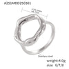 Wholesale Jewelry Retro Style 316L Stainless Steel 18K Gold Plated Ring Earrings