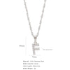 Wholesale Jewelry Retro Style Stainless Steel Water Wave Chain Pendant Necklace With English Letters And Constellation Pattern And Electroplating Design