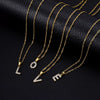 Wholesale Jewelry Retro Style Stainless Steel Water Wave Chain Pendant Necklace With English Letters And Constellation Pattern And Electroplating Design