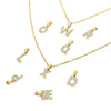 Wholesale Jewelry Retro Style Stainless Steel Water Wave Chain Pendant Necklace With English Letters And Constellation Pattern And Electroplating Design