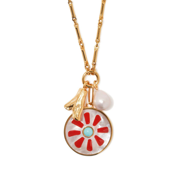 Wholesale Jewelry Retro Style Star Pendant Copper Electroplated Ochain Necklace For Ladies