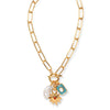 Wholesale Jewelry Retro Style Star Pendant Copper Electroplated Ochain Necklace For Ladies