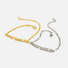 Wholesale Jewelry Retro Style Zodiac Bracelet Stainless Steel With Letters Numbers Text Electroplated