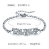 Wholesale Jewelry Retro Style Zodiac Bracelet Stainless Steel With Letters Numbers Text Electroplated