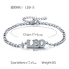 Wholesale Jewelry Retro Style Zodiac Bracelet Stainless Steel With Letters Numbers Text Electroplated