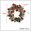 Wholesale Jewelry Rhinestone Geometric Christmas Brooch Retro Style Unisex
