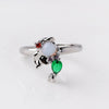 Wholesale Jewelry Ring Copper Zircon Cartoon Animal Geometric Style Microinlaid Colorful Zircon