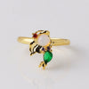 Wholesale Jewelry Ring Copper Zircon Cartoon Animal Geometric Style Microinlaid Colorful Zircon