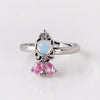 Wholesale Jewelry Ring Copper Zircon Cartoon Animal Geometric Style Microinlaid Colorful Zircon