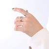 Wholesale Jewelry Ring Titanium Steel Geometric Style Electroplated