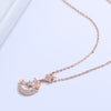 Wholesale Jewelry S925 Silver Arrow Moon Star Pendant Necklace