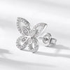 Wholesale Jewelry S925 Silver Geometric Butterfly Stud Earrings For Women