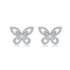 Wholesale Jewelry S925 Silver Geometric Butterfly Stud Earrings For Women