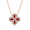 Wholesale Jewelry S925 Silver Geometric Four Leaf Clover Retro Minimalist Necklace Set With Diamonds O Word Chain For Women