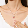 Wholesale Jewelry S925 Silver Gourd Pendant Necklace With High Carbon Diamond Light Luxury Style