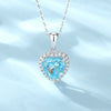 Wholesale Jewelry S925 Silver Heartshaped High Carbon Diamond Pendant Necklace