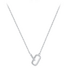 Wholesale Jewelry S925 Sterling Silver Cross Chain Niche Geometric Style For Women