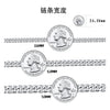 Wholesale Jewelry S925 Sterling Silver Cuban Chain Necklace Geometric Electroplated For Men And Women