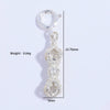 Wholesale Jewelry S925 Sterling Silver Diamond Pestle Universal Buckle Electroplated Bracelet Necklace Buckle