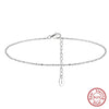 Wholesale Jewelry S925 Sterling Silver Geometric Anklet For Women