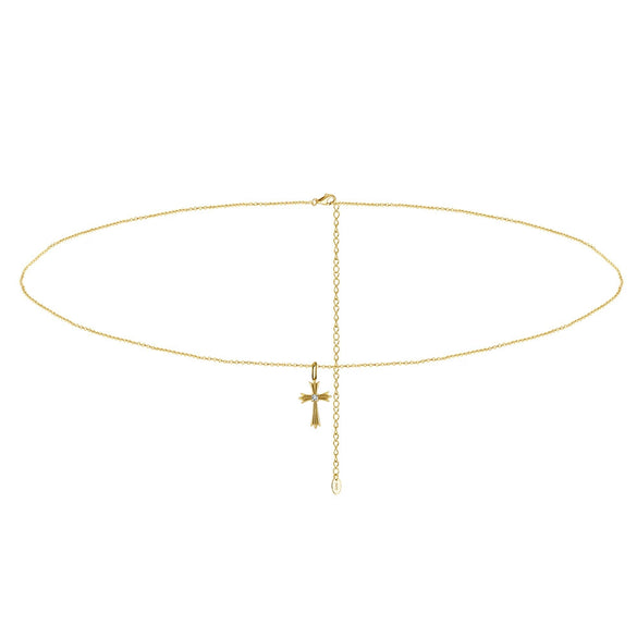 Wholesale Jewelry S925 Sterling Silver Geometric Cross Waist Chain With Electroplating For Women