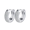 Wholesale Jewelry S925 Sterling Silver Geometric Round Hollow Earrings With Electroplating