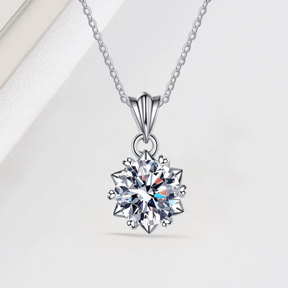 Wholesale Jewelry S925 Sterling Silver Geometric Sixpointed Star Pendant Clavicle Chain With Electroplating For Ladies