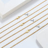 Wholesale Jewelry S925 Sterling Silver Geometric Twist Rope Chain Necklace Electroplated