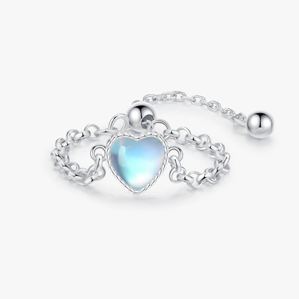 Wholesale Jewelry S925 Sterling Silver Heart Shaped Sweet Style Ring Bracelet With Seiko Design