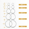 Wholesale Jewelry S925 Sterling Silver 14K Gold Round Electroplated Earrings