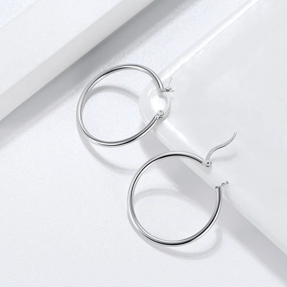Wholesale Jewelry S925 Sterling Silver 14K Gold Round Electroplated Earrings