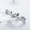 Wholesale Jewelry S925 Sterling Silver Love Water Drops Bell Microinlay Women's Earrings Ring Bracelet