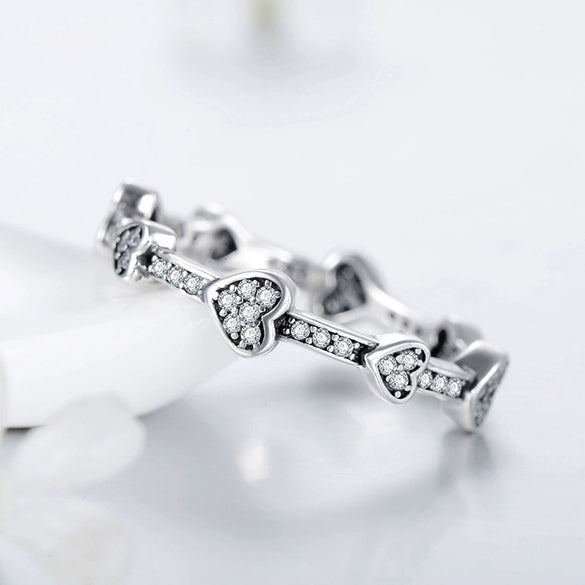 Wholesale Jewelry S925 Sterling Silver Love Water Drops Bell Microinlay Women's Earrings Ring Bracelet