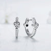 Wholesale Jewelry S925 Sterling Silver Love Water Drops Bell Microinlay Women's Earrings Ring Bracelet