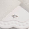 Wholesale Jewelry S925 Sterling Silver Microinlaid Zircon Double Hanging Pendant Handmade Diy Connector For Bracelet Necklace Earrings Round Pattern Simple Geometric Style