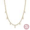 Wholesale Jewelry S925 Sterling Silver Natural Freshwater Pearl Pendant Necklace With Geometric Design And Electroplating For Women