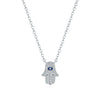 Wholesale Jewelry S925 Sterling Silver Palm Pendant Necklace Electroplating For Women