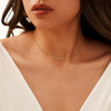 Wholesale Jewelry S925 Sterling Silver Simple Clavicle Chain Necklace With Electroplating