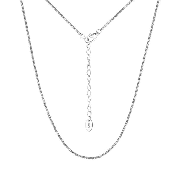 Wholesale Jewelry S925 Sterling Silver Simple Clavicle Chain Necklace With Electroplating