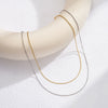 Wholesale Jewelry S925 Sterling Silver Simple Clavicle Chain Necklace With Electroplating