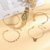 Wholesale Jewelry Set Snakeshaped Aluminum Alloy And Alloy Band With Plexiglass Mirror For Female
