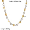 Wholesale Jewelry Set Stainless Steel Geometric Multi Ring Pig Nose Buckle Chain Necklace Bracelet For Women With Pvd Furnace Vacuum Real Gold Plating