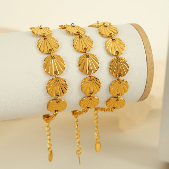 Wholesale Jewelry Set 316L Stainless Steel Earrings And Bracelets Electroplating Fashion Natural Style Unisex And Women's
