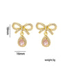 Wholesale Jewelry Set Titanium Steel Love Bow Design With Diamonds For Women