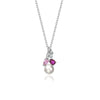Wholesale Jewelry Set With Freshwater Pearls S925 Sterling Silver Pink Pendant Earrings Round Shape Casual Fashion For Women
